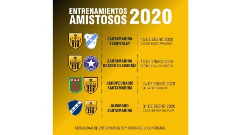 Santamarina comienza una serie de partidos amistosos